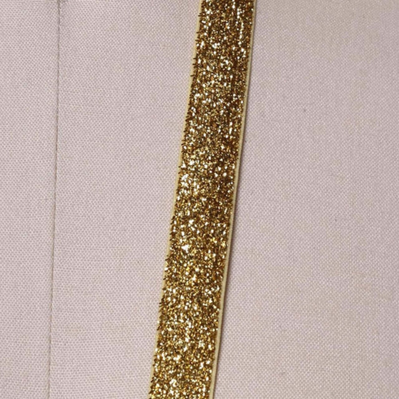 2 Yards Gold Glitter Elastic Trim 5/8" Stretchy Trim for Headbands & Crafts